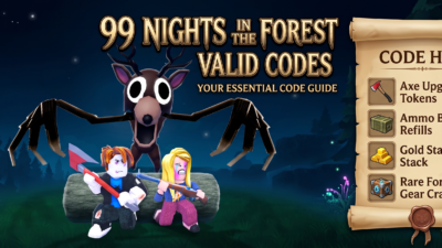 Roblox 99 Nights in the Forest codes banner