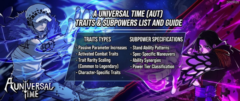Roblox A Universal Time Traits and Subpower guide