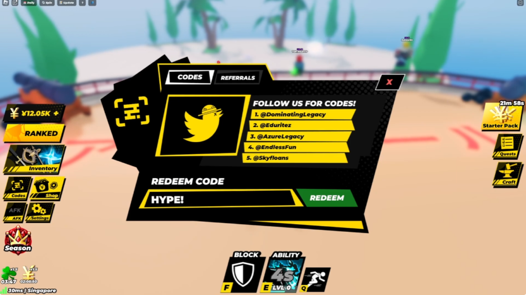 Anime Ball code redeem