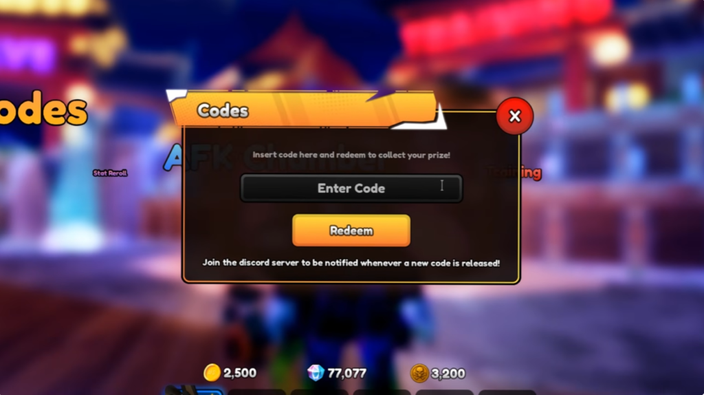 Anime Final Strike code redeem