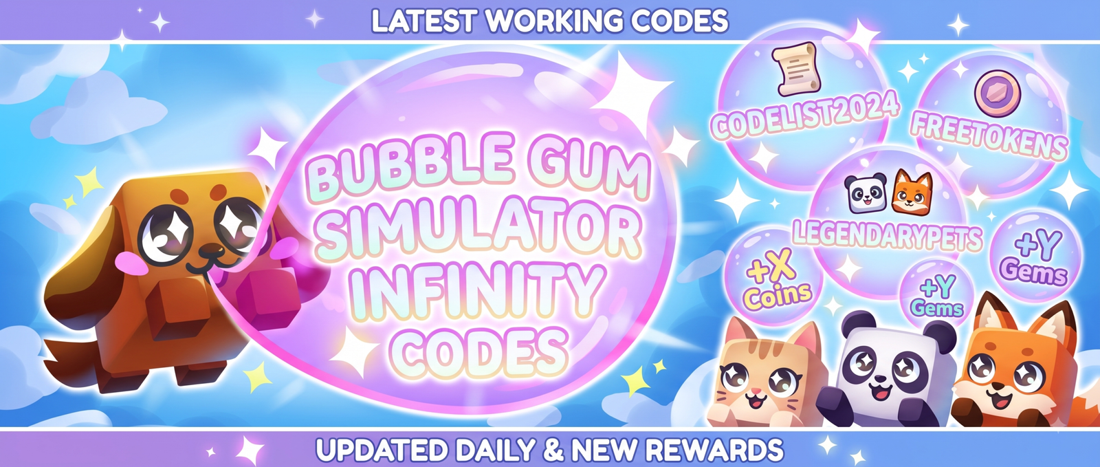 Bubble Gum Simulator Infinity codes for September 2026