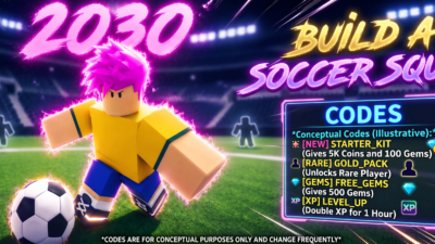 Roblox Build a Soccer Squad codes banner