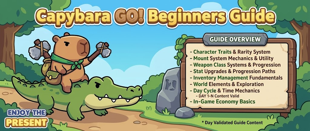 Capybara GO! Beginners Guide – Everything New Players Need to Know