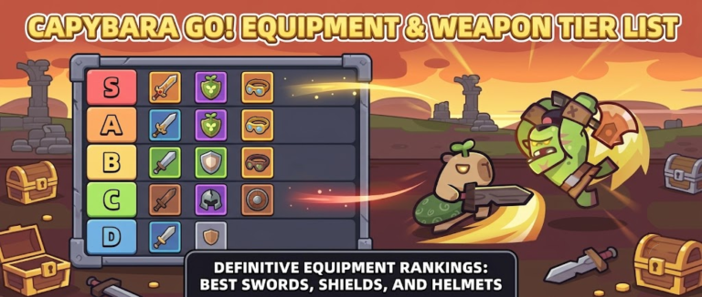 Capybara GO Equipment tier list banner