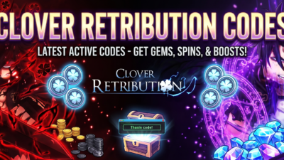 Roblox Clover Retribution codes banner