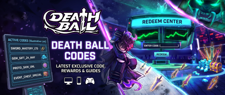 Roblox Death Ball codes banner