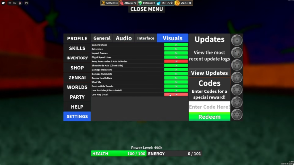 Dragon Ball Rage code redeem