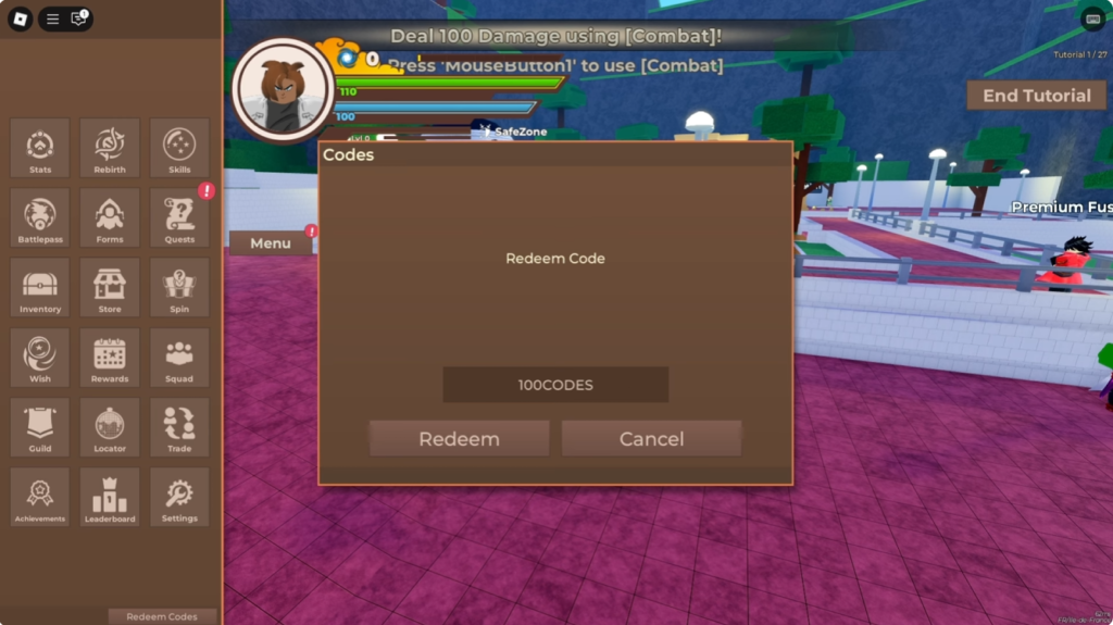 Dragon Blox code redeem