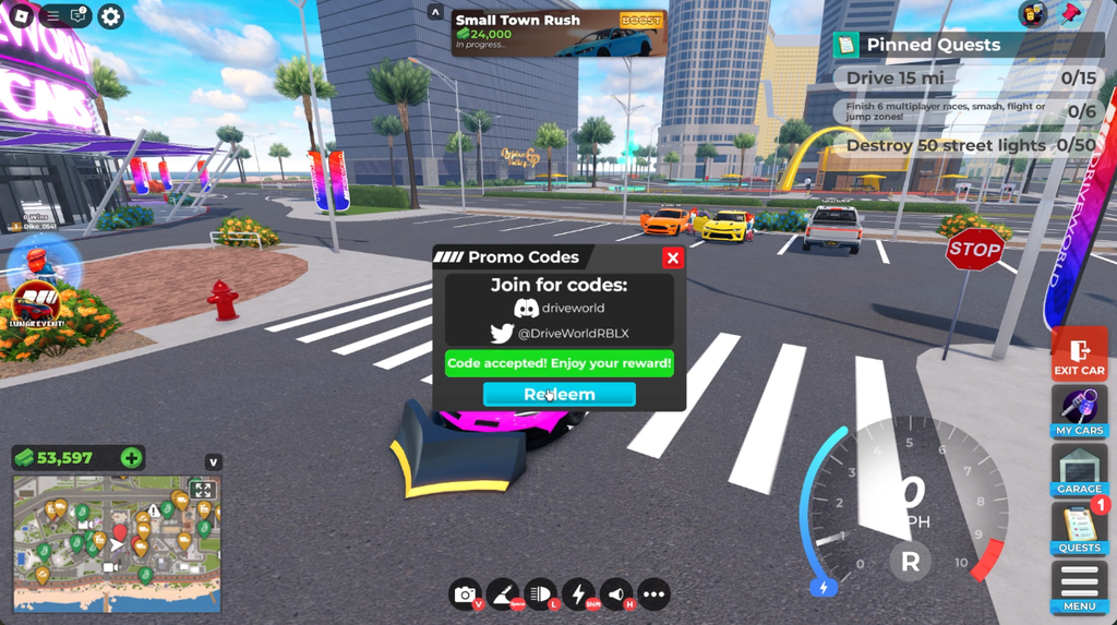 Drive World code redeem