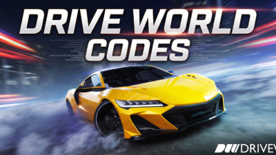 Roblox Drive World codes banner
