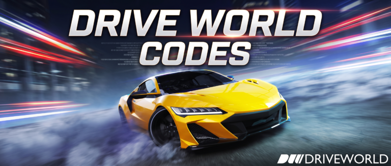 Roblox Drive World codes banner