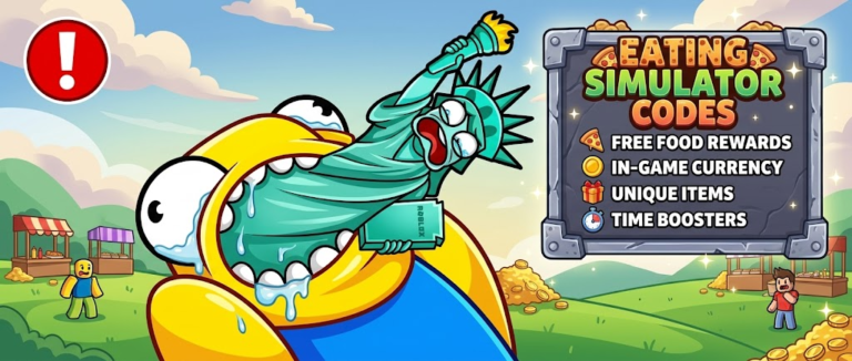 Roblox Eating Simulator codes banner