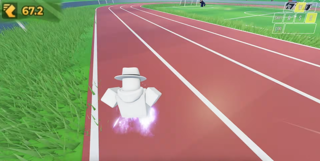 Bunny Hopping movement style in Roblox Evade