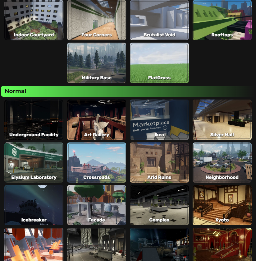 All Maps in Roblox Evade