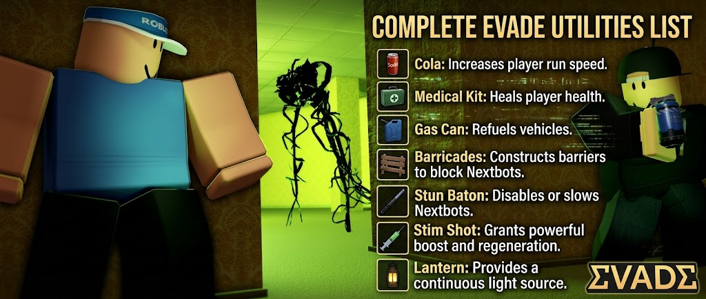 Roblox Evade Utilities – Full List of Tools and Weapons (September 2026)