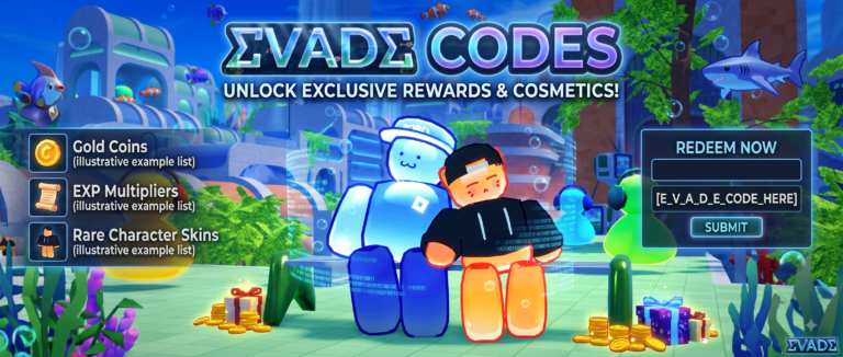 Roblox Evade codes banner