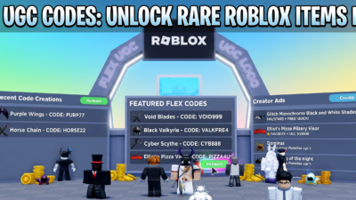 Roblox Flex UGC codes banner