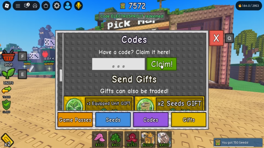 Garden Tower Defense code redeem