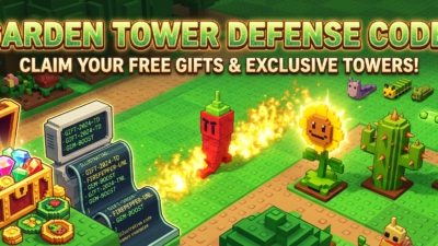 Roblox Garden Tower Defense codes banner