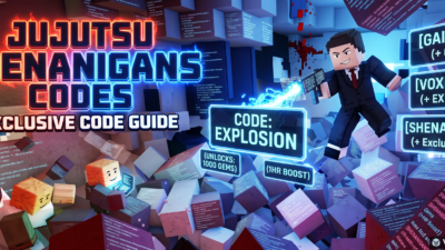 Roblox Jujutsu Shenanigans codes banner