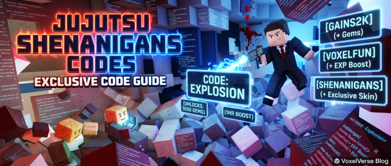 Roblox Jujutsu Shenanigans codes banner