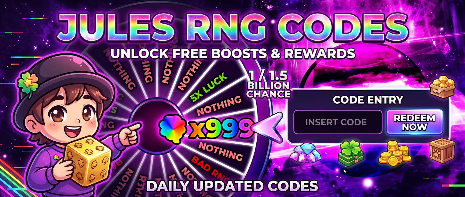 Jules RNG Codes for September 2026