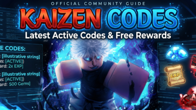 Roblox Kaizen codes banner