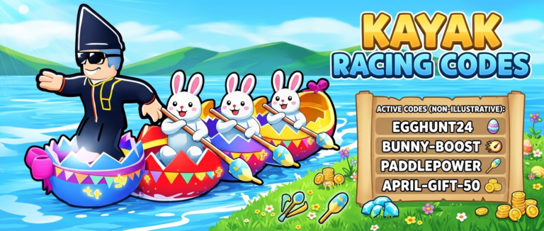 Roblox Kayak Racing codes banner