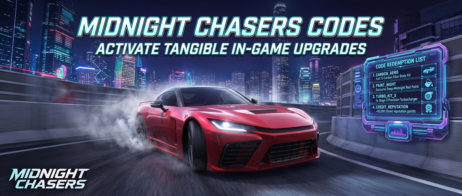 Midnight Chasers codes for September 2026