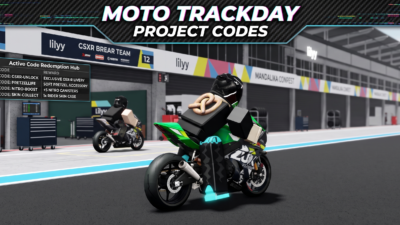 Roblox Moto Trackday Project codes banner