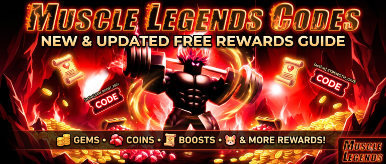 Roblox Muscle Legends codes banner