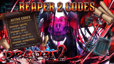 Roblox Reaper 2 codes banner