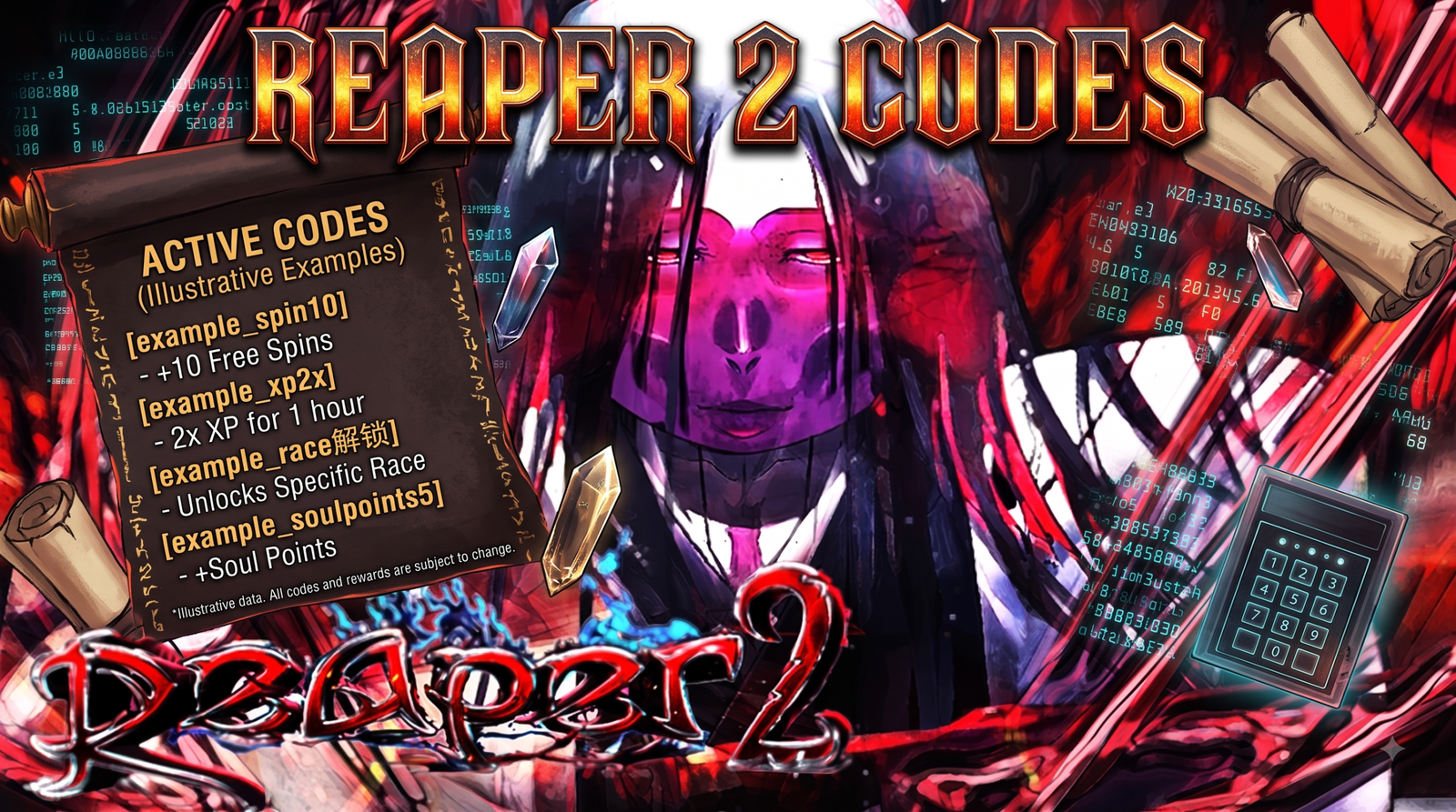 Reaper 2 codes for September 2026