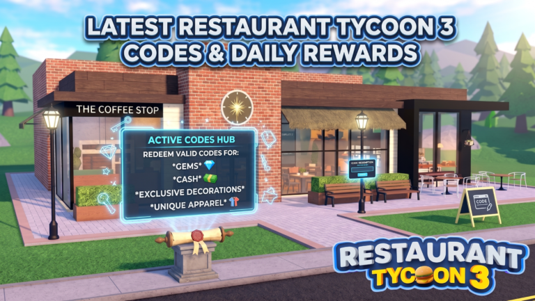 Roblox Restaurant Tycoon 3 codes banner