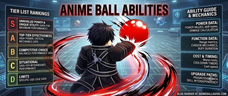 Roblox Anime Ball abilities guide banner