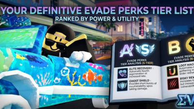 Roblox Evade Perks tier list banner