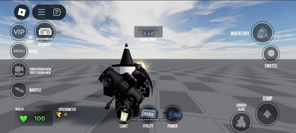 Mobile Controls in Roblox Evade