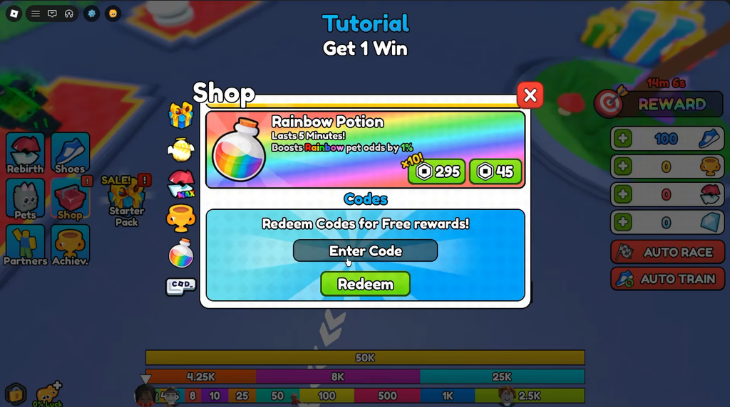 Speed Training code redeem