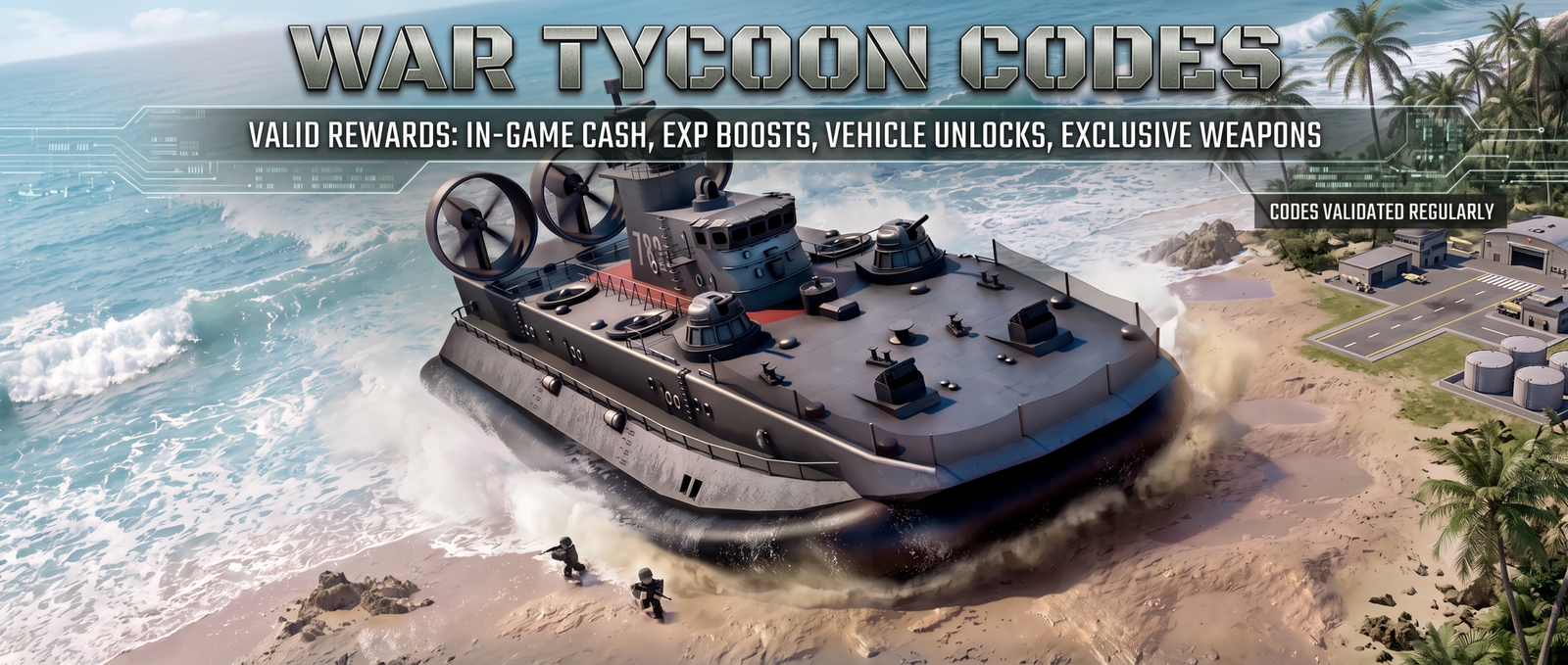 Roblox War Tycoon Codes for September 2026