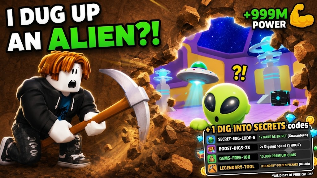 +1 Dig Into Secrets Codes for September 2026 – Free Power, Luck, and Money Boosts
