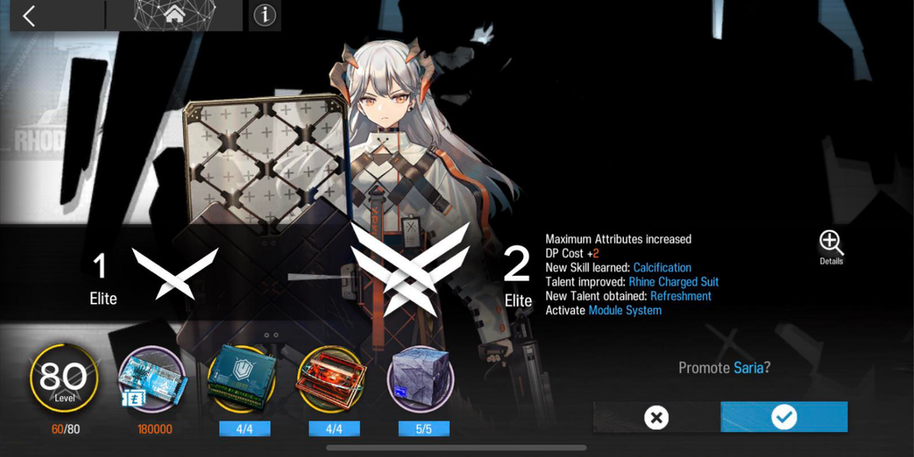 Elite 2 Promotion in Arknights