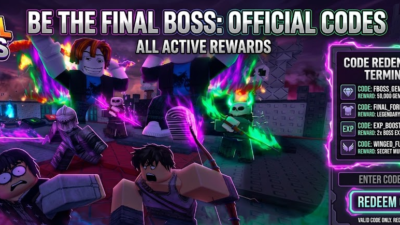 Roblox Be the Final Boss codes banner