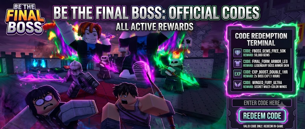 Be the Final Boss Codes for September 2026 – Free Coins, Souls, and Fusion Shards