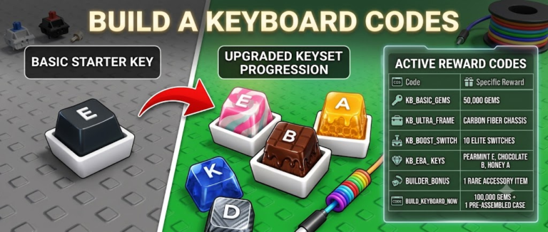 Roblox Build a Keyboard codes banner