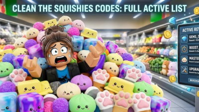Roblox Clean the Squishies codes banner