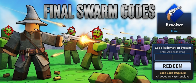Roblox Final Swarm codes banner