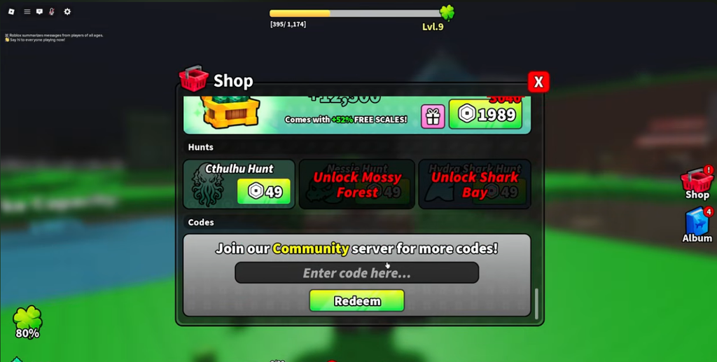 Lake Sipping code redeem