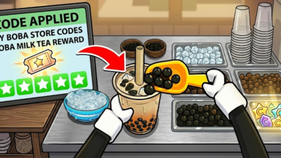 Roblox My Boba Store codes banner