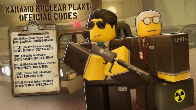 Roblox Naramo Nuclear Plant codes banner
