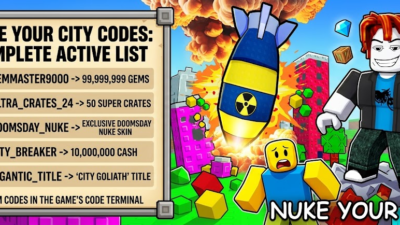Roblox Nuke Your City codes banner